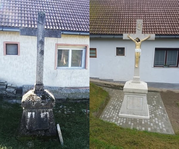 MEGÚJULT A LEGENDÁS GEMENCI KŐKERESZT KESELYŰSÖN